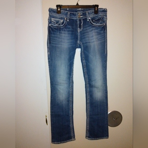 Vigoss The New York Slim Boot jeans size 5/6 flap pockets - Picture 1 of 8